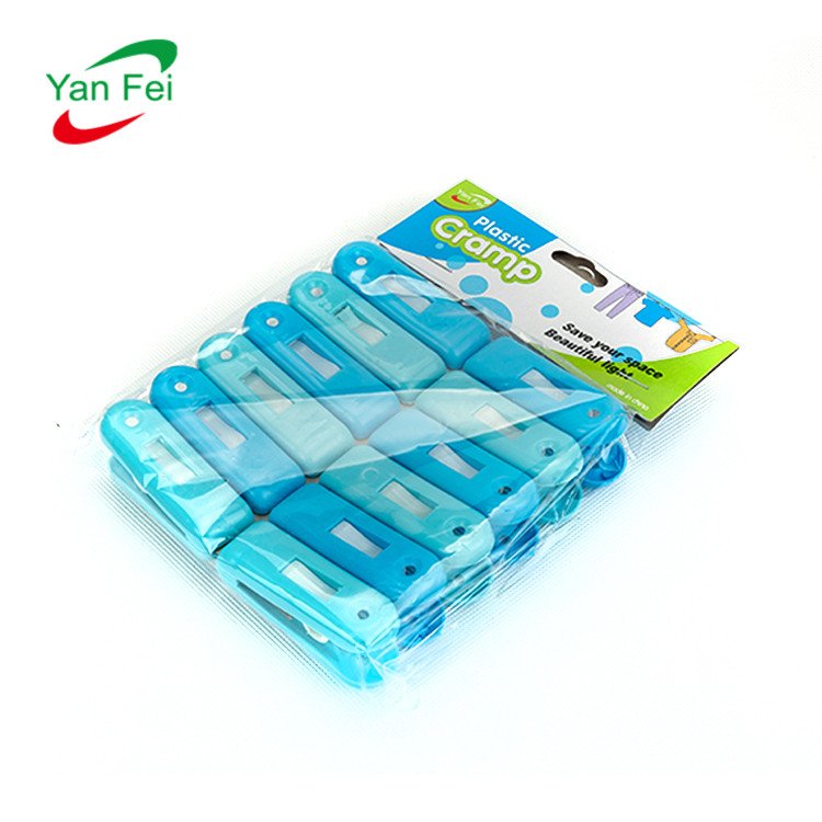12-Piece Set Heavy Duty Windproof Plastic Clothespins - Image 2