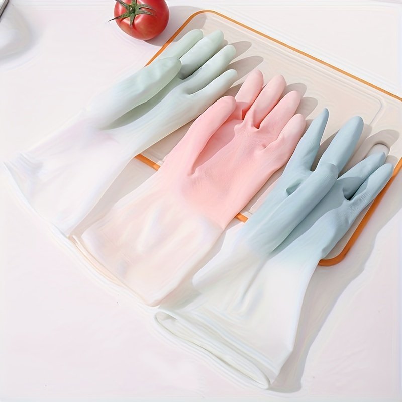 Premium 1 Pair Rubber Cleaning Gloves - Waterproof & Durable - Image 5