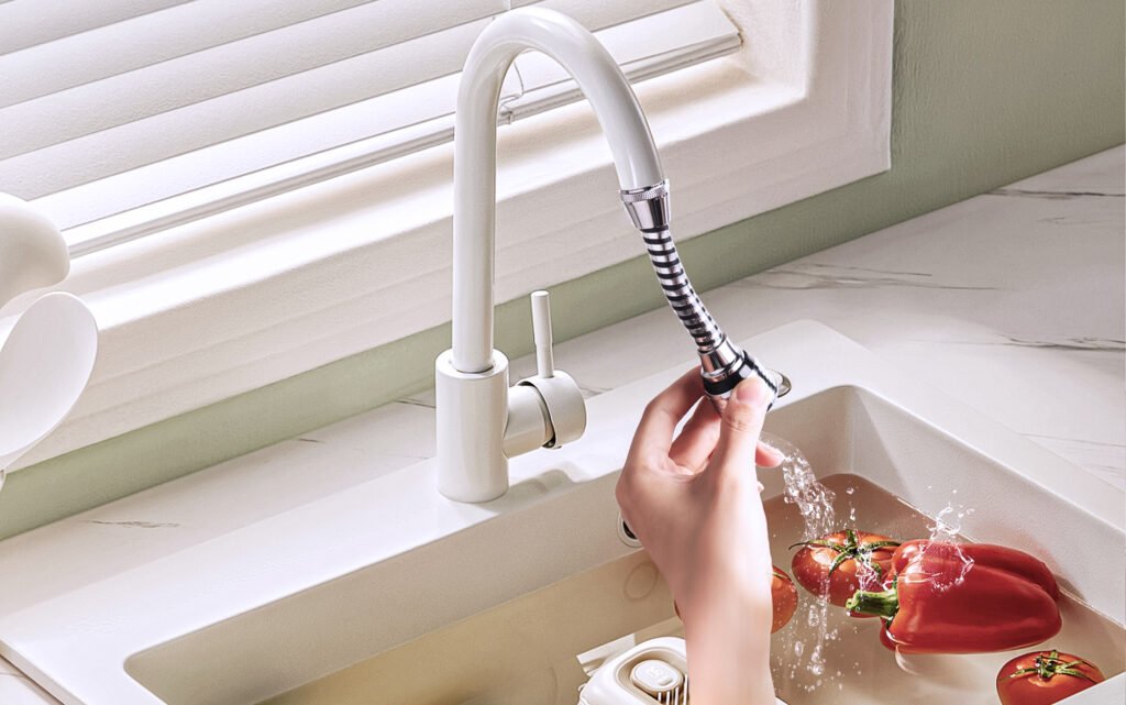 Universal 360° Rotating Faucet Aerator – Chrome Finished Splash Filter Extender with Dual Water Modes for Kitchen & Bathroom