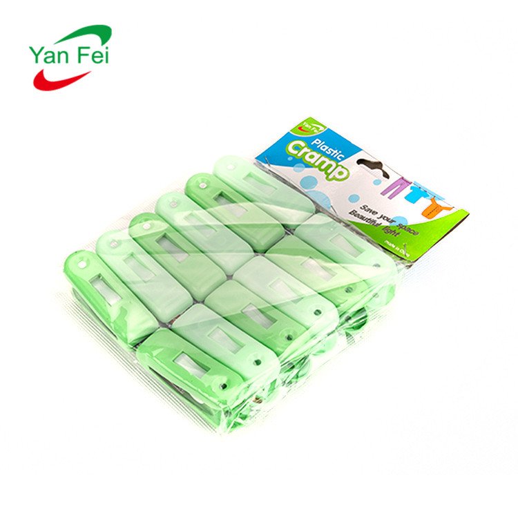 12-Piece Set Heavy Duty Windproof Plastic Clothespins - Image 3