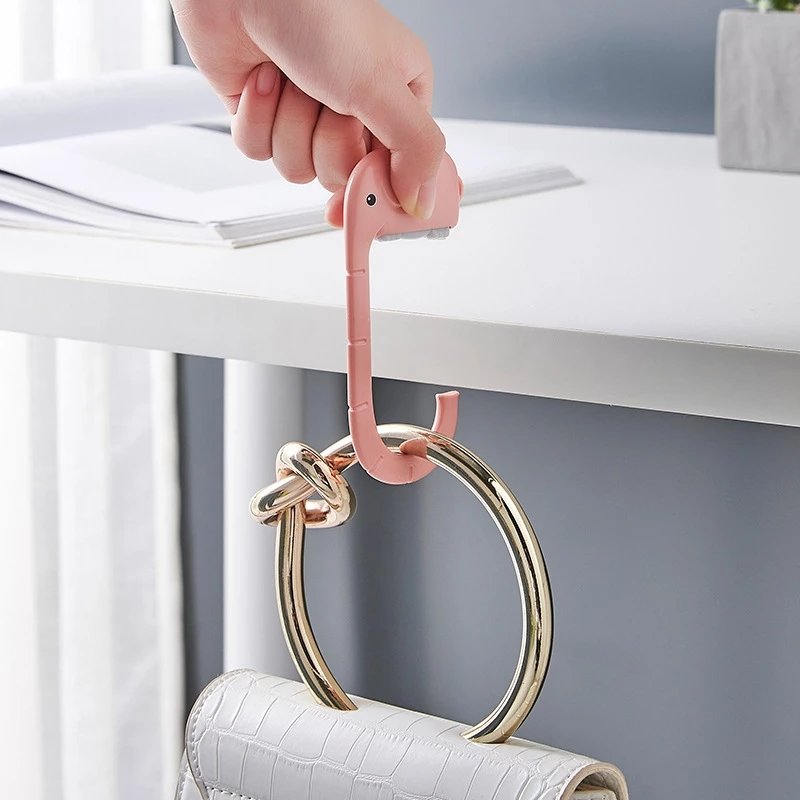 Cute Elephant Purse Hook - Portable Handbag Hanger for Tables - Image 3