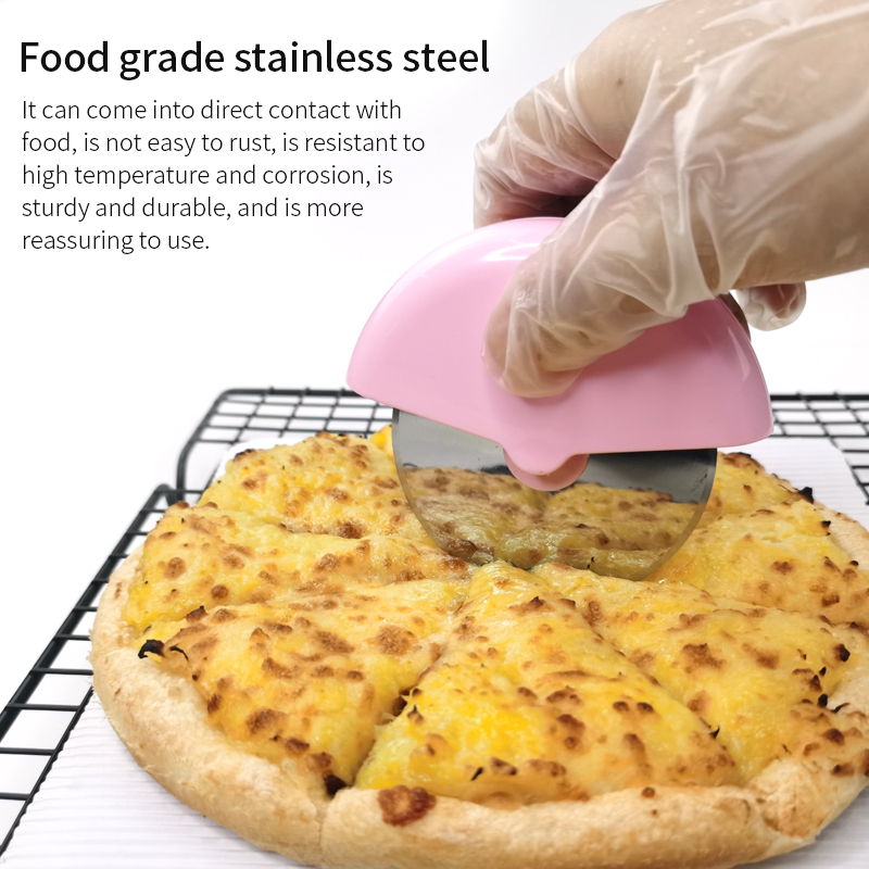 Stainless Steel Pizza Cutter Wheel - Safe & Smooth Cutting