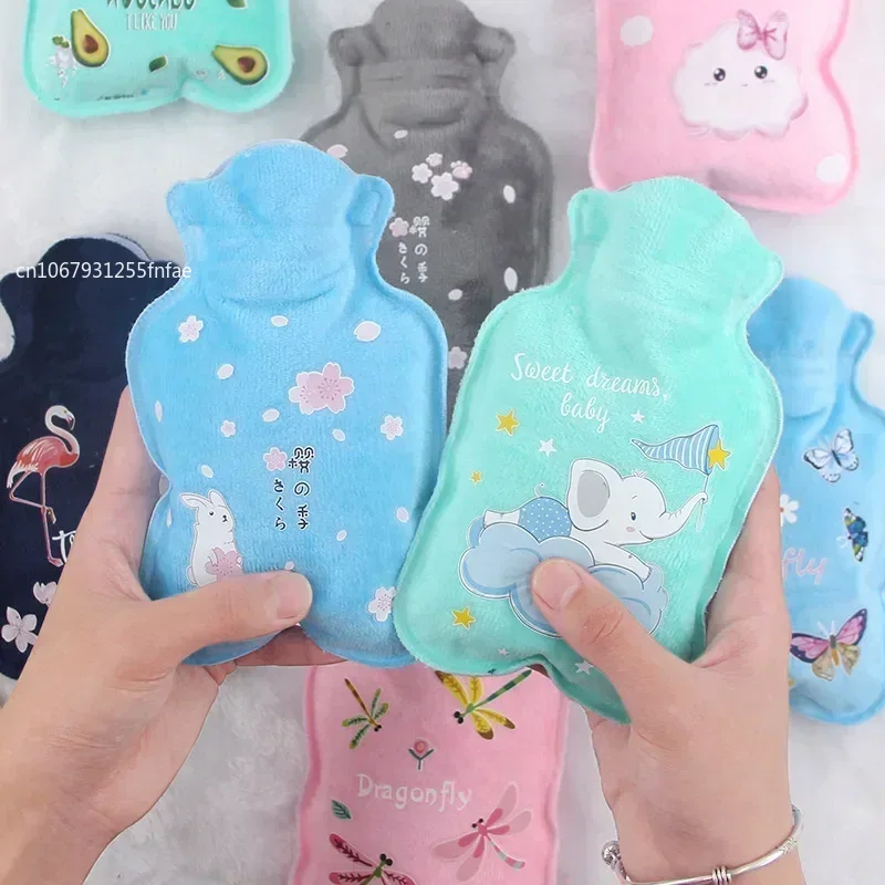 Cute Cartoon Hot Water Bag with Plush Cover - Image 4