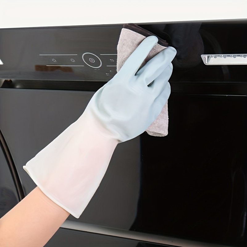 Premium 1 Pair Rubber Cleaning Gloves - Waterproof & Durable - Image 2