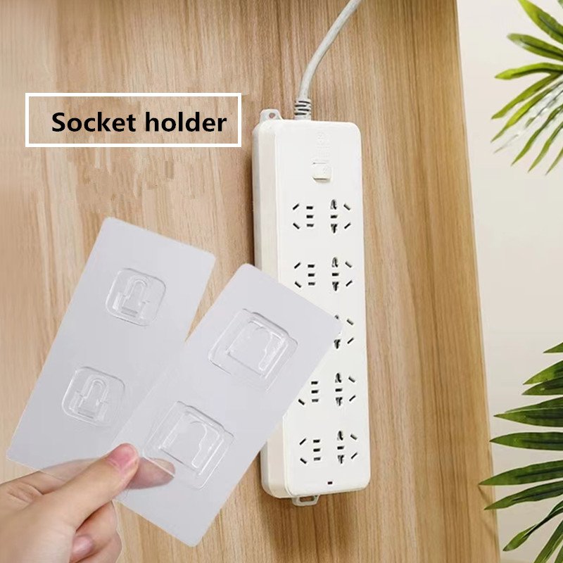 Heavy Duty "Son and Mother" Double-Sided Adhesive Wall Hooks – Transparent Self-Adhesive Interlocking Hanger for Home & Office