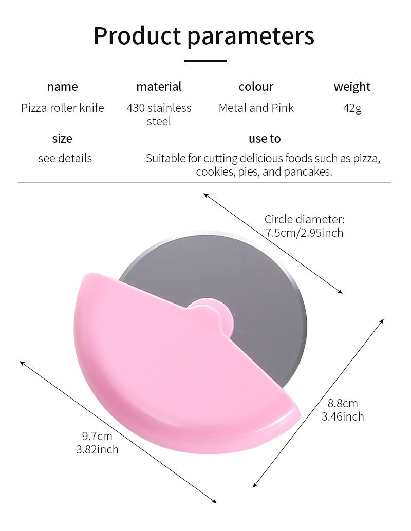 Stainless Steel Pizza Cutter Wheel - Safe & Smooth Cutting - Image 4