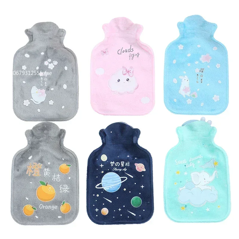Cute Cartoon Hot Water Bag with Plush Cover - Image 5