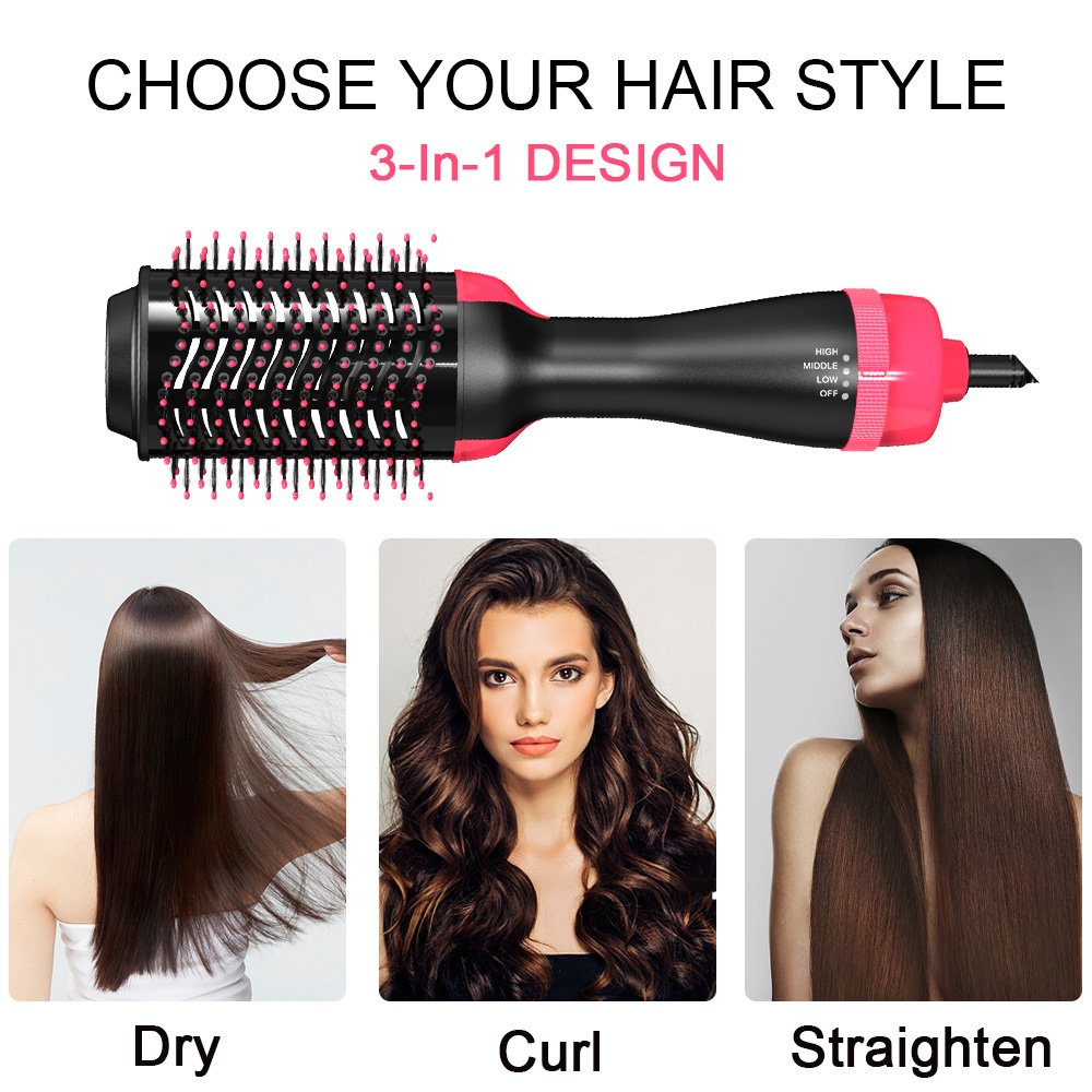 Professional 3-in-1 Hair Dryer Brush & Volumizer Styler