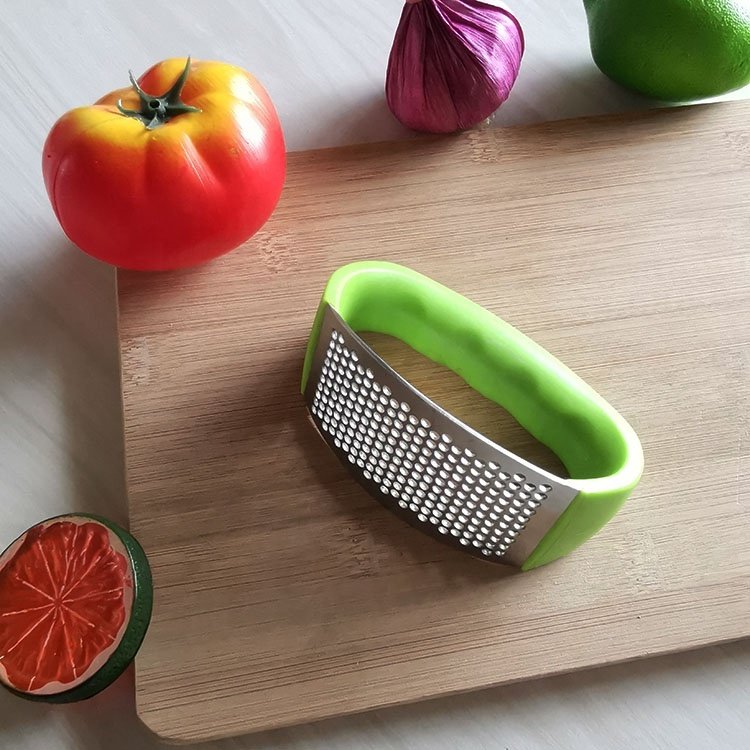 Premium Stainless Steel Garlic Press Rocker - Professional Garlic Crusher