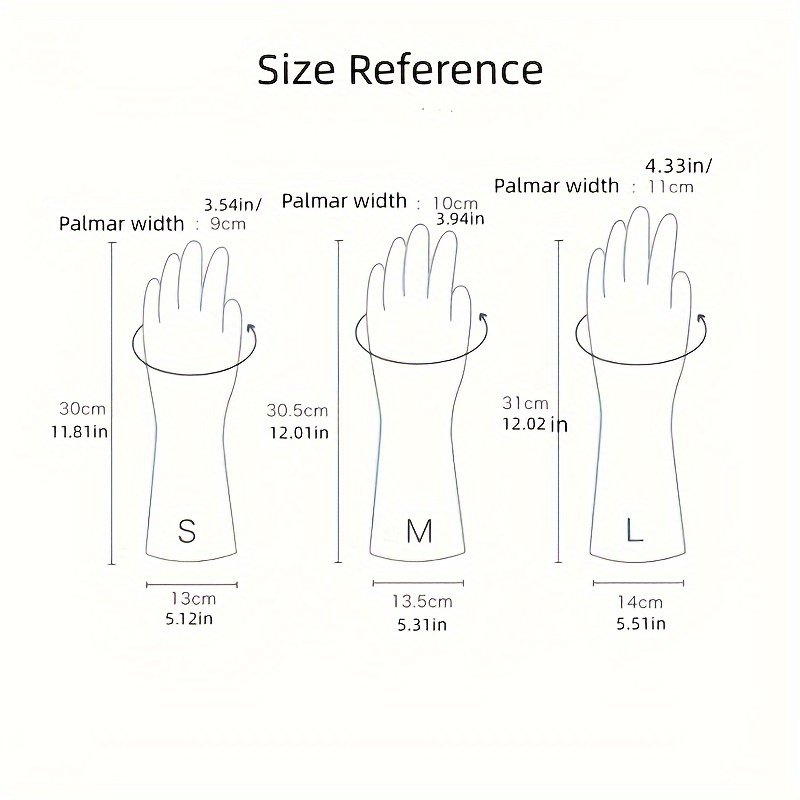 Premium 1 Pair Rubber Cleaning Gloves - Waterproof & Durable - Image 7