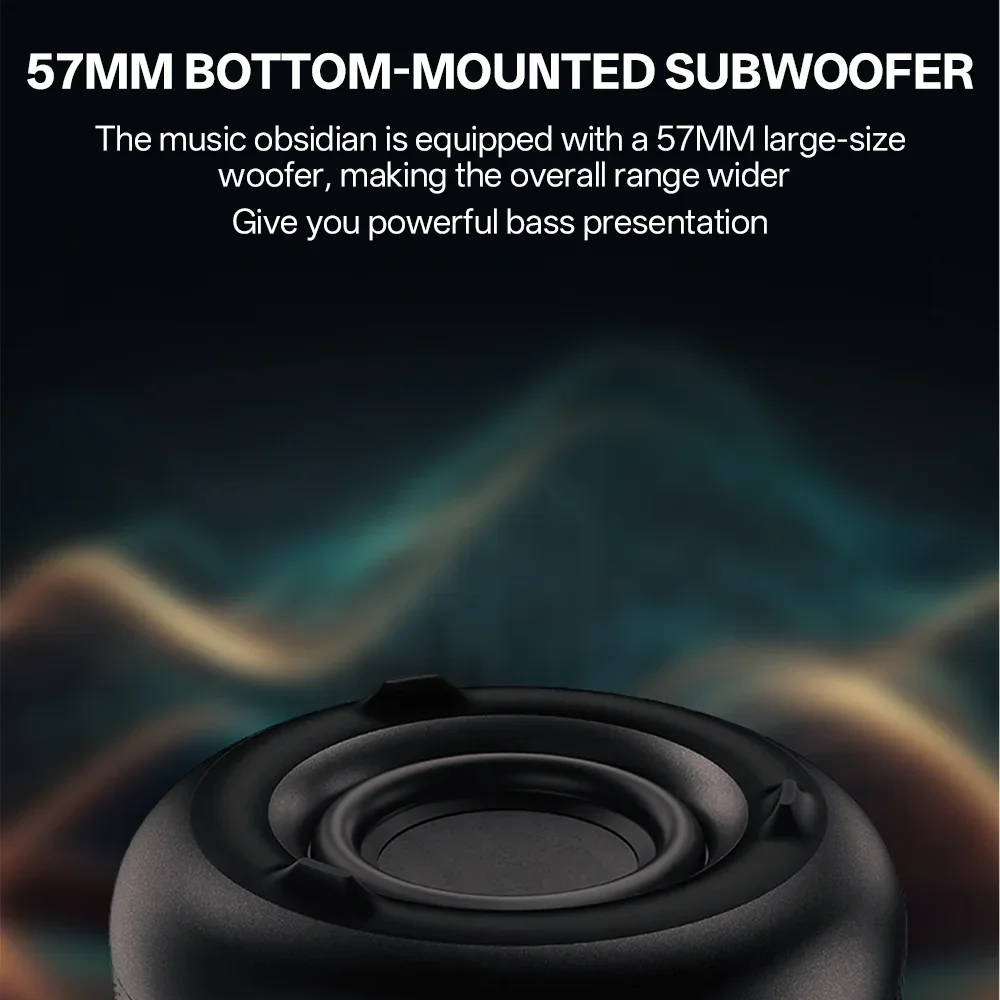 Futuristic Transparent Bluetooth Speaker with Panoramic Sound & RGB Lights - Image 6