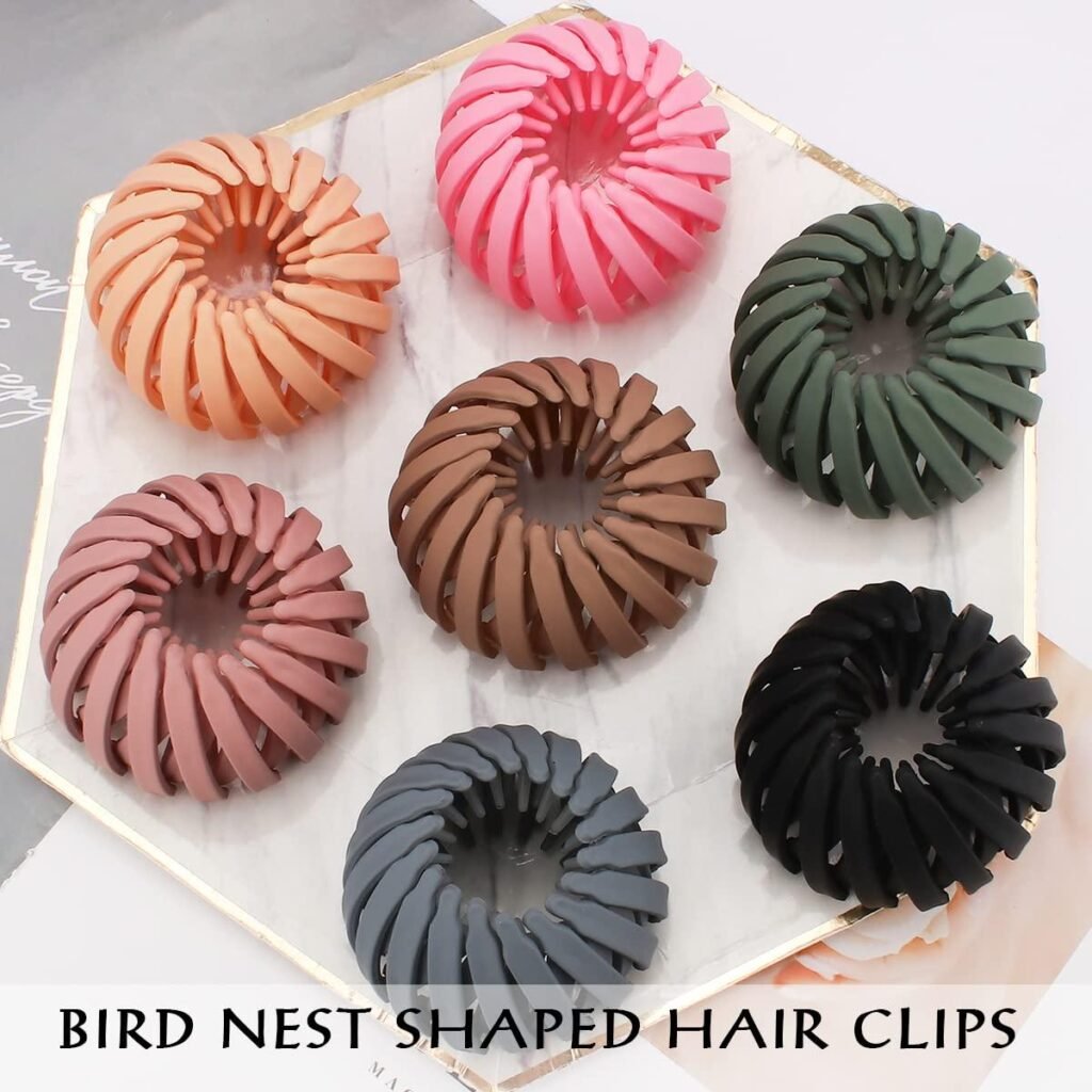 1pc Birds Nest Hair Clips Hair Claw Clamps, Bun Maker Expandable Ponytail Holder Clip, Hair Accessories for Women Girls